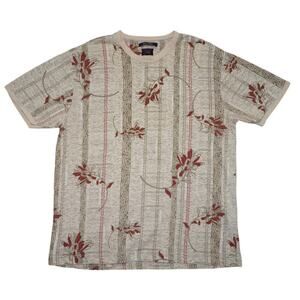 Vintage Tommy Jeans Floral Stripe Tee – Made in Indonesia